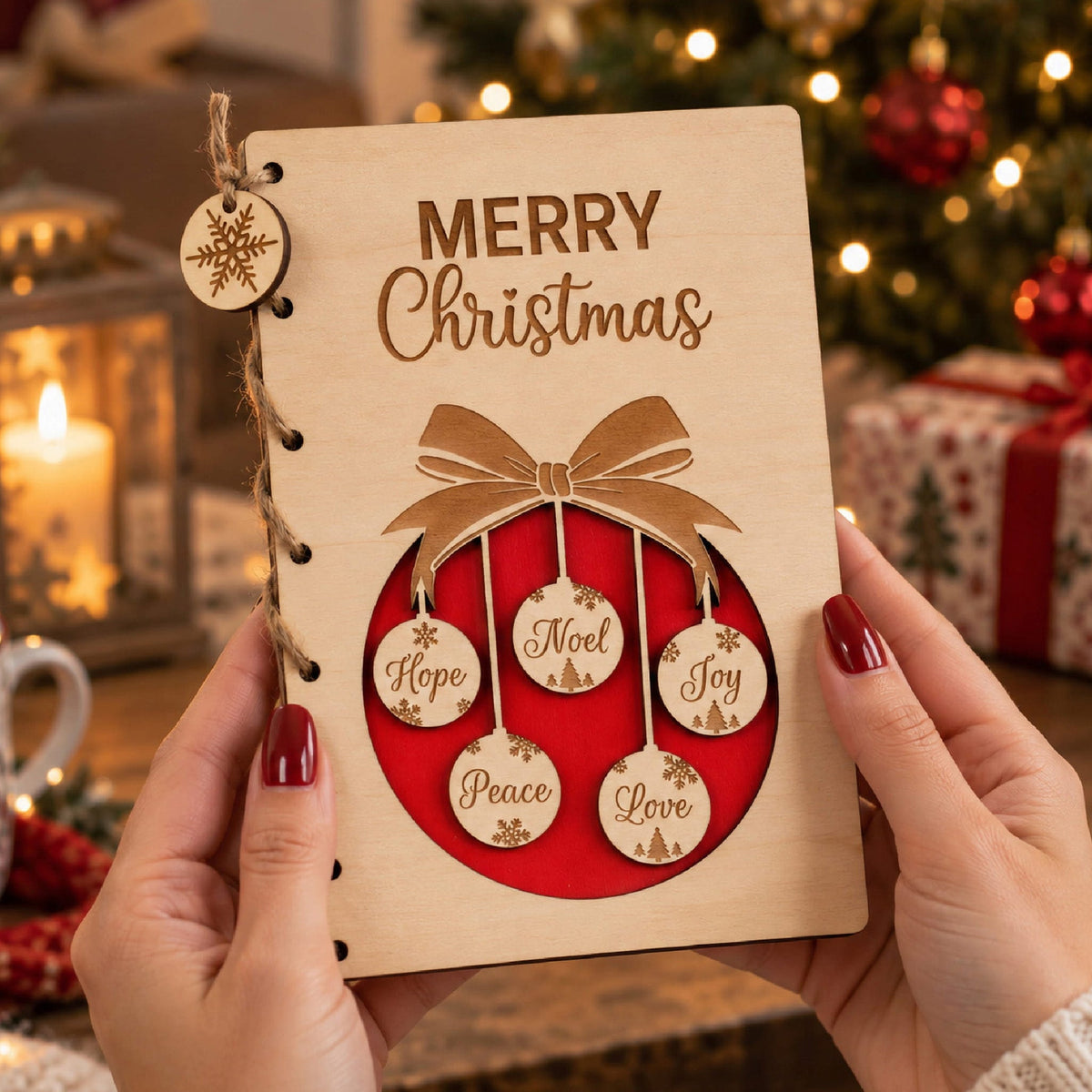 Wooden Christmas Cards