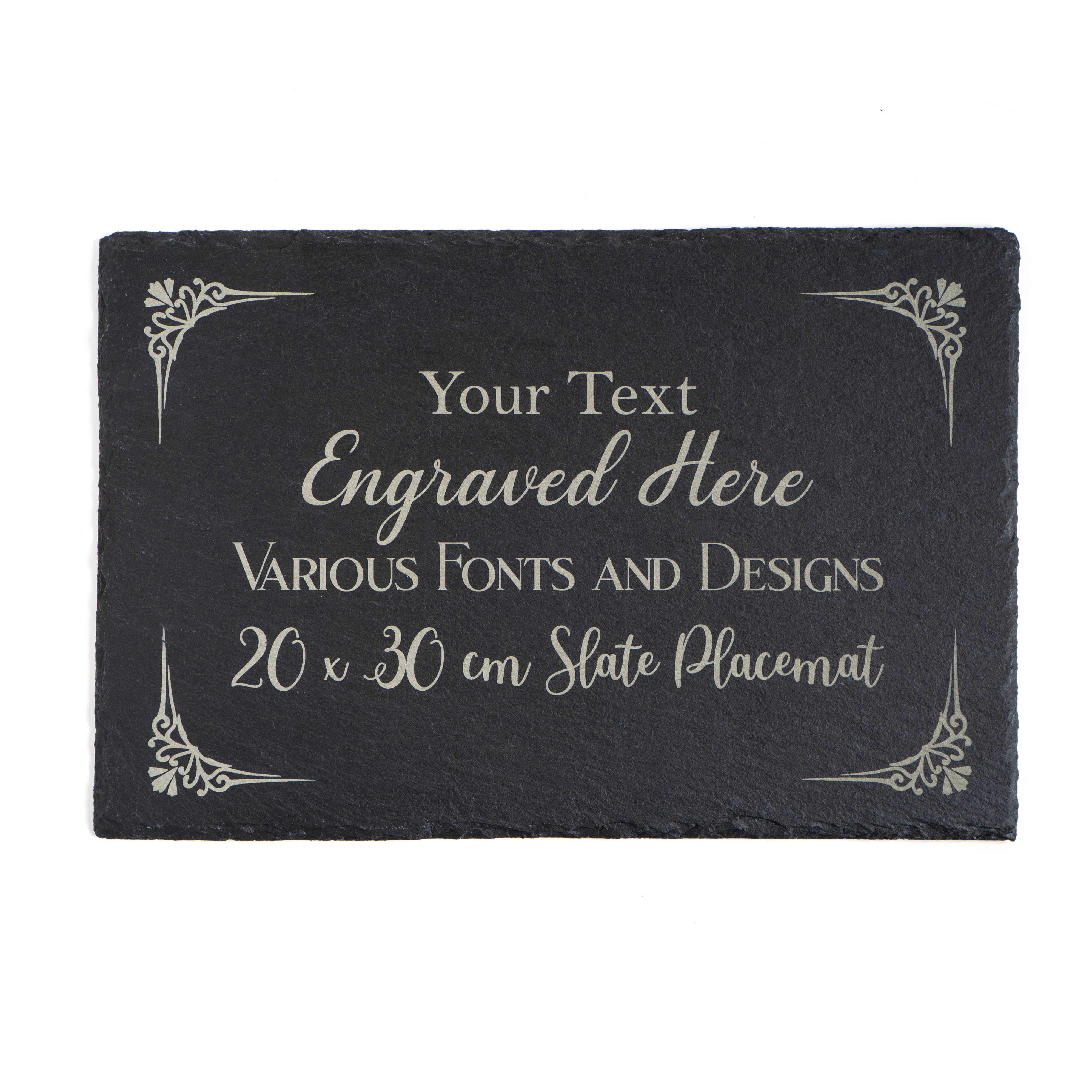 Personalised Engraved Slate Placemat