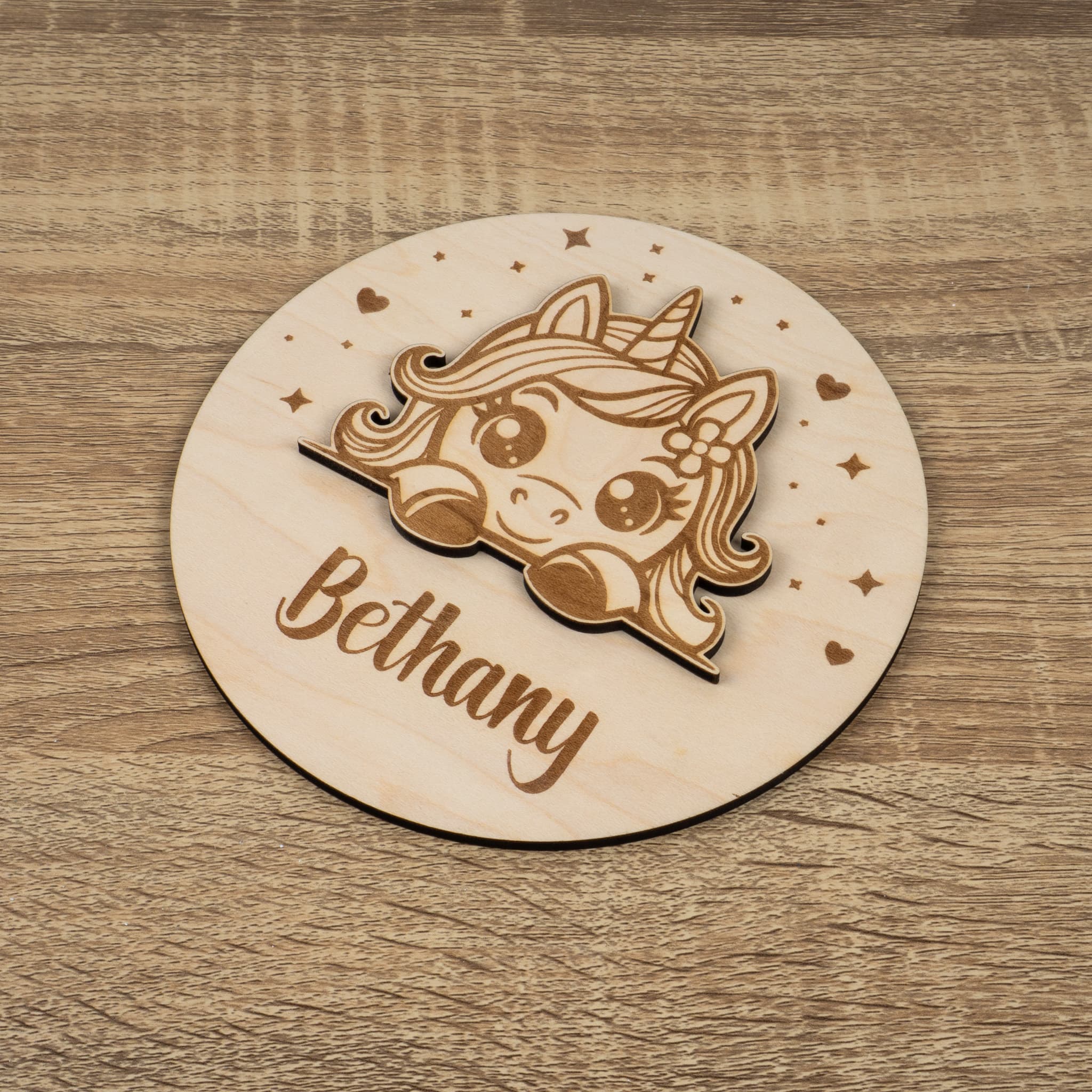 Unicorn Name Plaque & Photo Prop
