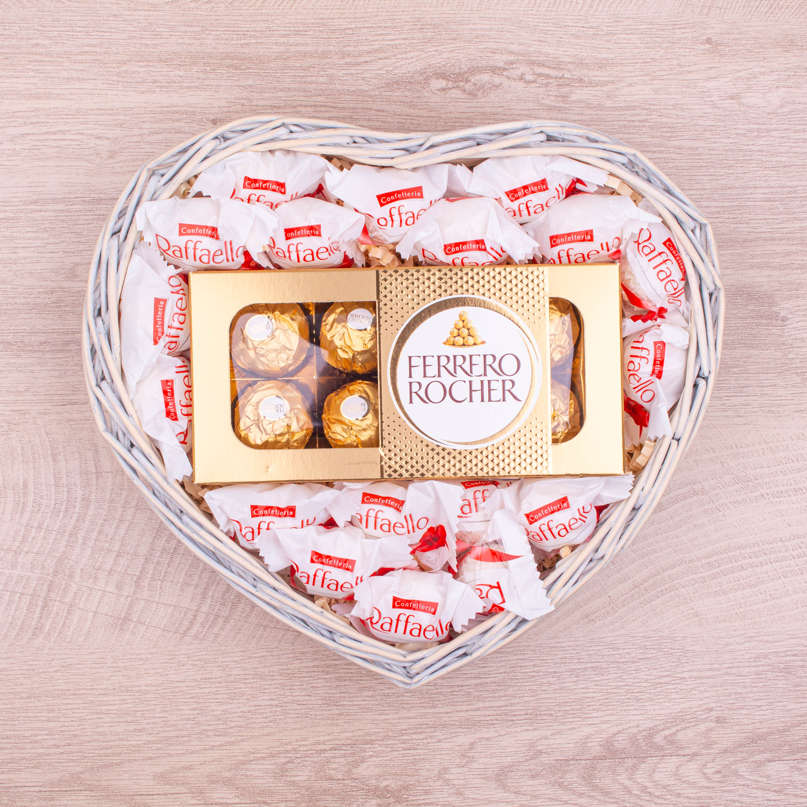Ferrero Rocher & Raffaello Heart Hamper