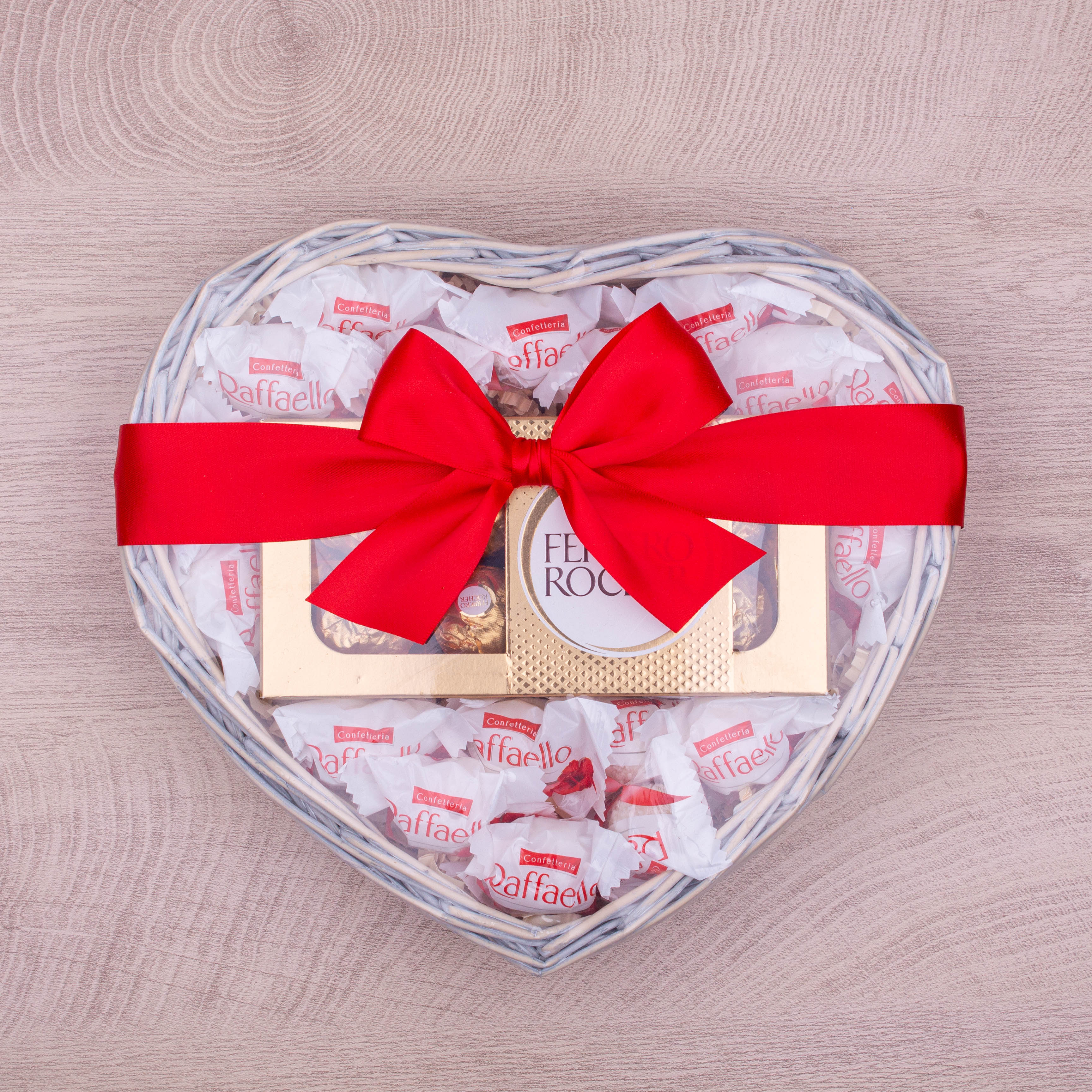Ferrero Rocher & Raffaello Heart Hamper