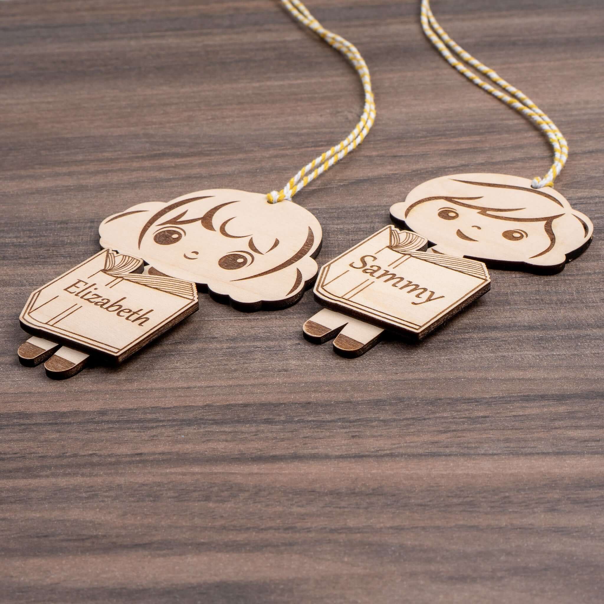 Wooden "Little Reader" Ornament