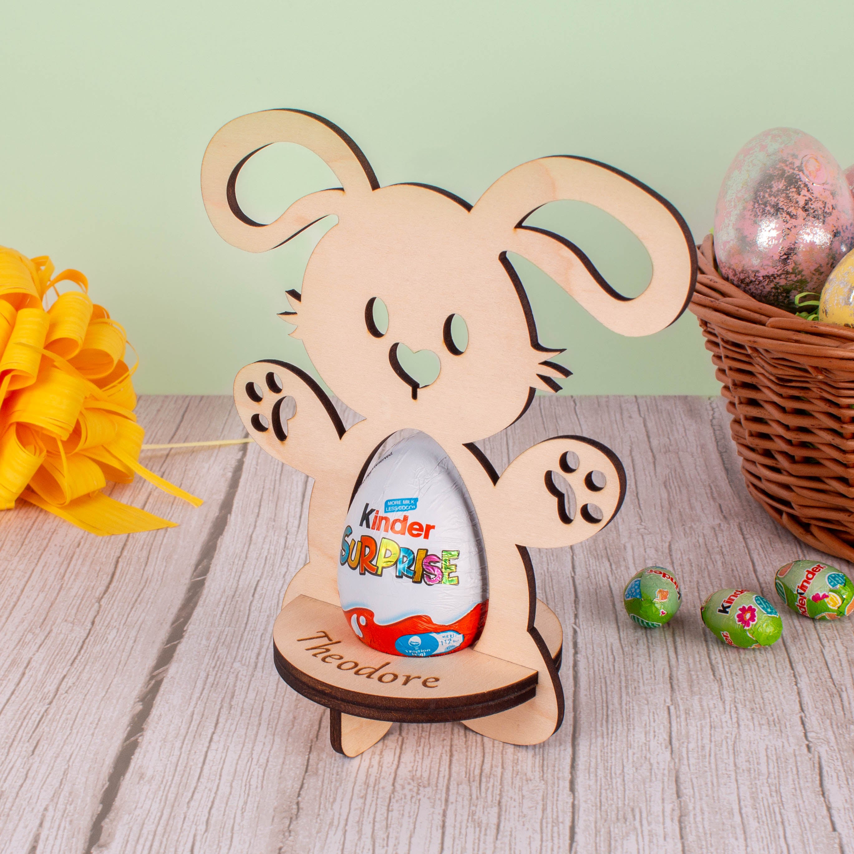 Personalised Wooden Easter Bunny