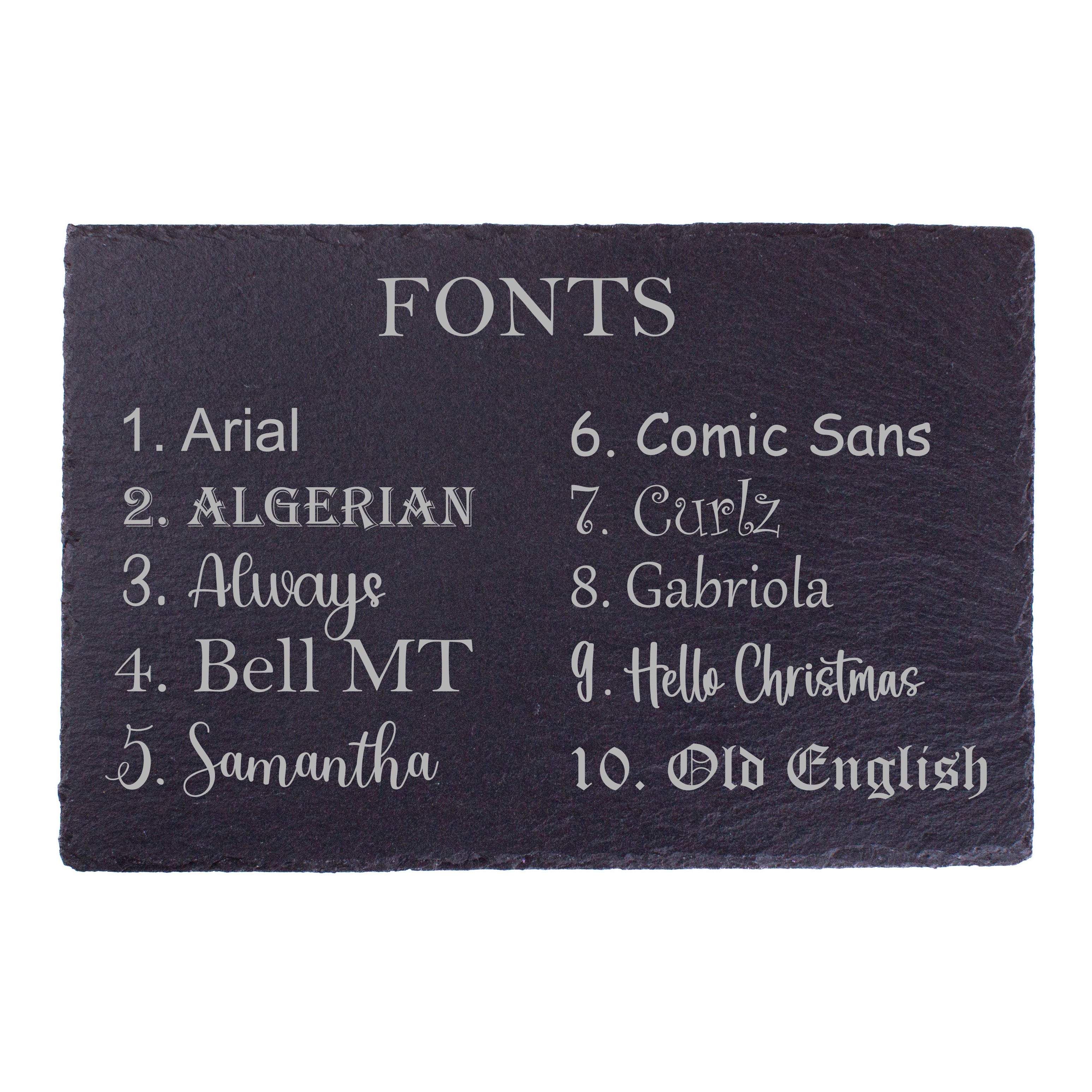 Personalised Engraved Slate Placemat