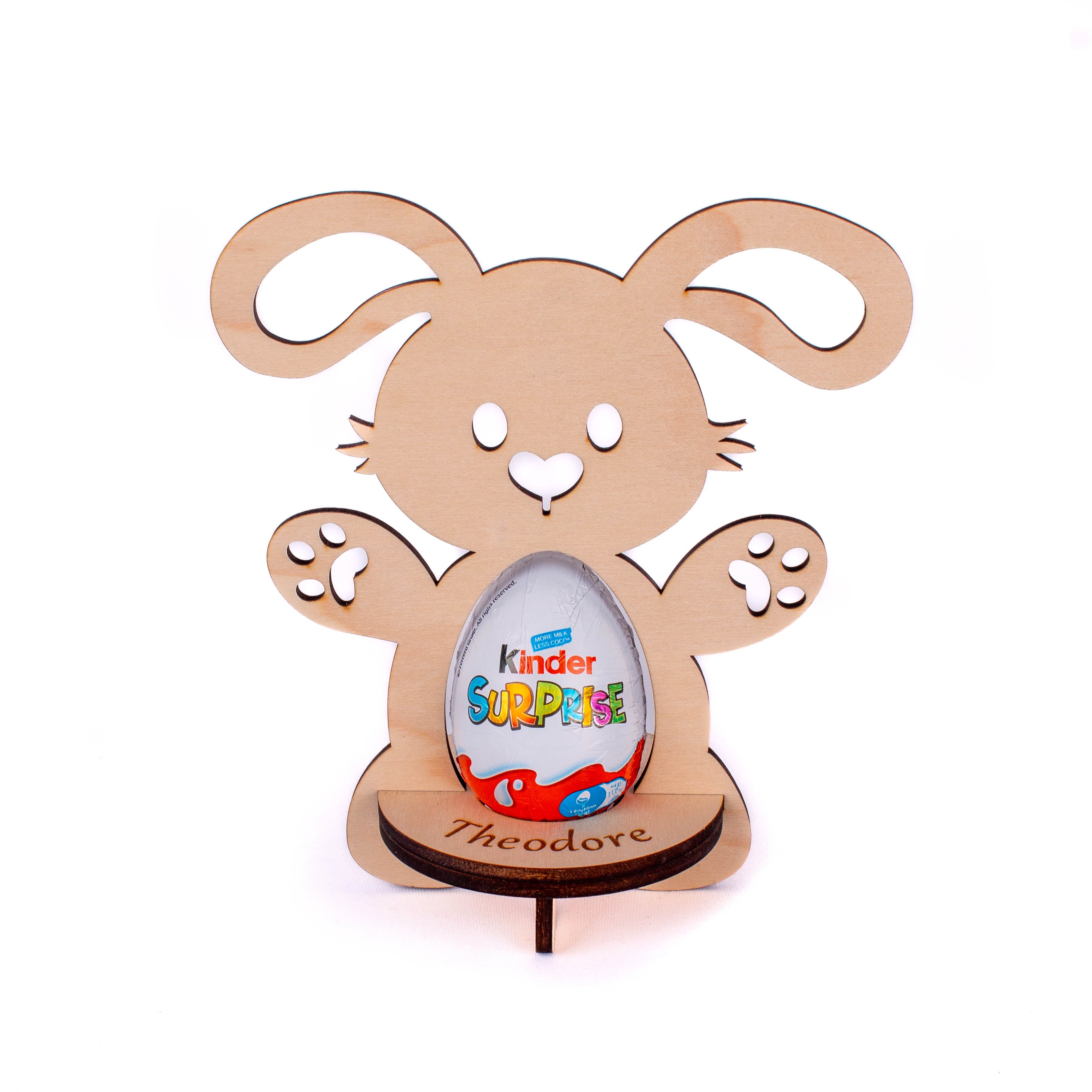 Personalised Easter Bunny - Kinder Chocolate Egg Holder